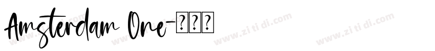 Amsterdam One字体转换